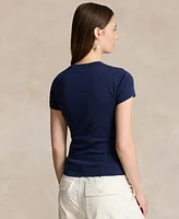 Polo Ralph Lauren Women's Ribbed Cotton Tee