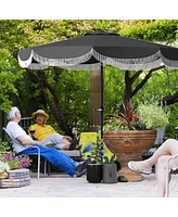 Outsunny 9FT Patio Umbrella Upf 30+ Vented Market