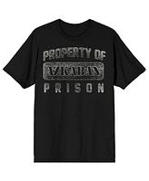 Harry Potter Men's Property of Azkaban Prison Black T-Shirt-Small