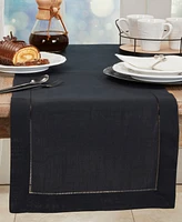 Saro Lifestyle Hemstitched Border Table Runner, 16" x 54"