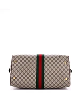 Pre-Owned Balenciaga Medium x Gucci The Hacker Project Duffle Bag Graffiti Bb Coated Canvas