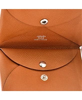 Pre-Owned Hermes Calvi Duo Card Holder Epsom