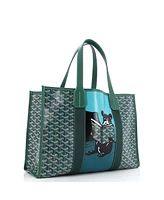 Pre-Owned Goyard Mm Villette Tote Printed Coated Canvas