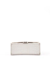 Pre-Owned Balenciaga Xs Hourglass Top Handle Bag Embossed Leather