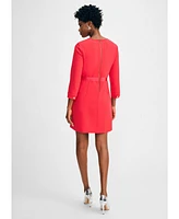 Isaac Mizrahi Women's 3/4 Sleeve Crepe Dress