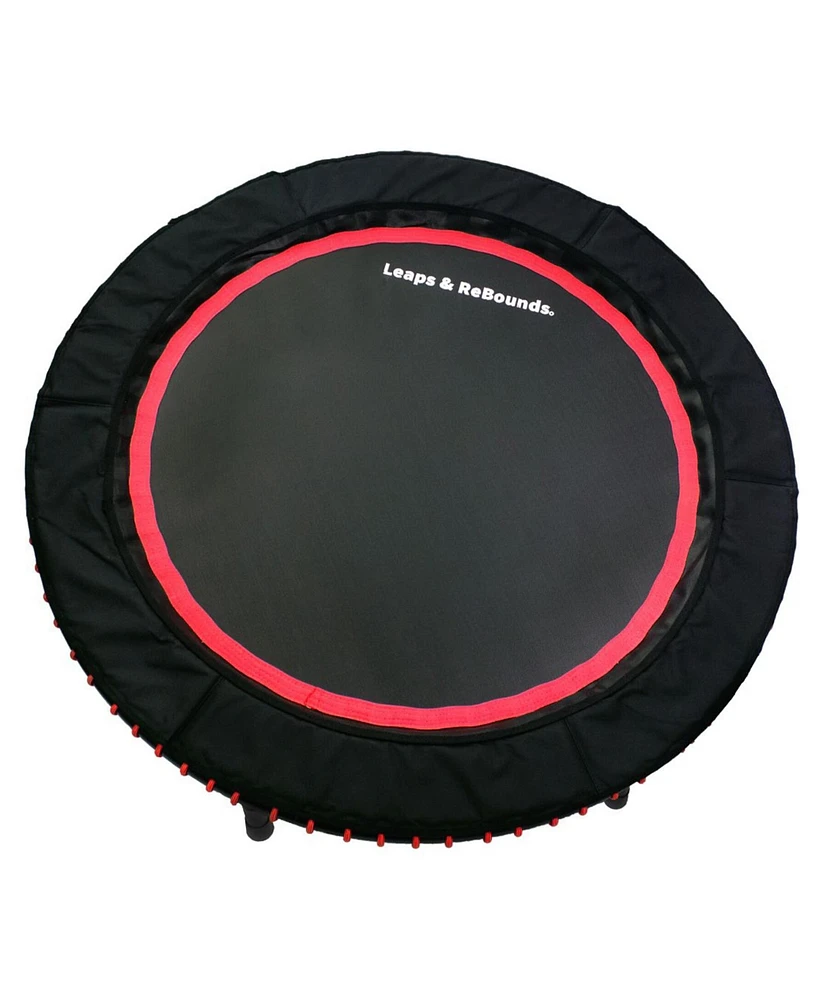 Leaps and Rebounds Fitness Trampoline, 40-inch or 48-inch |Adults and Kids Rebounder for Indoor and Outdoor, Up to 270 lbs | Lifetime Warranty | Low I