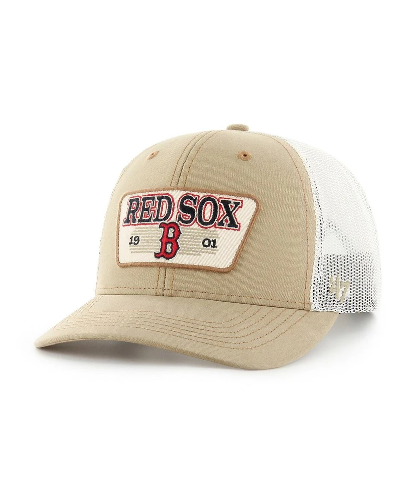 '47 Brand Men's Khaki Boston Red Sox Ridgewood Trucker Adjustable Hats