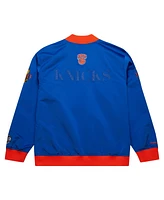 Mitchell & Ness Men's Blue New York Knicks Hardwood Classics Team Og 3.0 Lightweight Satin Full-Snap Jacket