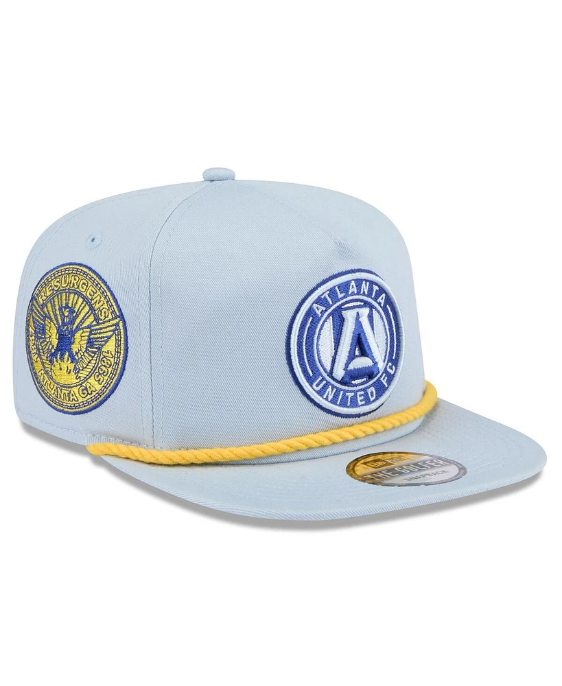 New Era Men's Light Blue Atlanta United Fc 2024 Jersey Hook Golfer Adjustable Hat