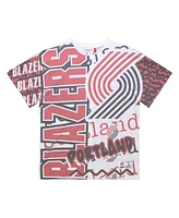 Mitchell & Ness Men's White Portland Trail Blazers Jumbotron 2.0 Sublimated T-Shirt