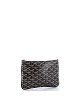 Pre-Owned Goyard Pm Senat Zip Pouch Coated Canvas