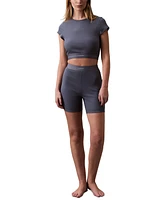 Calvin Klein Women's Ribbed Bike Shorts QS7216