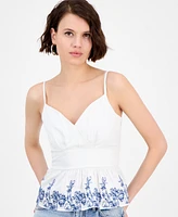 Guess Women's Blanche Peplum Top