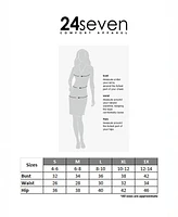 24seven Comfort Apparel Women's V Neck Empire Waist Cap Sleeve Maxi Dress