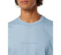 Scotch & Soda Men's Relaxed Fit Short Sleeve Crewneck Logo T-Shirt
