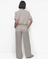 Dkny Women's Short-Sleeve Zip-Front Jacket