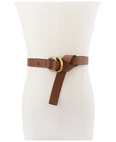 Michael Kors 25mm Double Ring Leather Belt