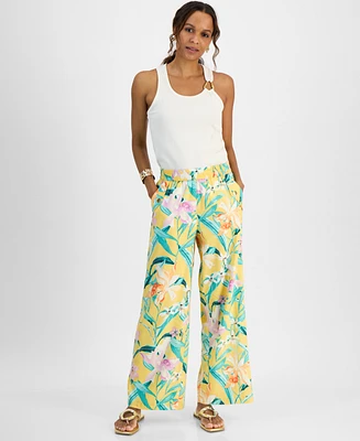 I.n.c. International Concepts Petite Wide-Leg Pull-On Pants, Exclusively at Macy's