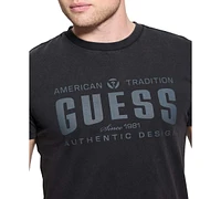 Guess Men's Relaxed Fit Short Sleeve Crewneck Logo T-Shirt