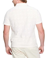 Guess Men's Jacoby Relaxed Fit Short Sleeve Button-Front Embroidered Shirt