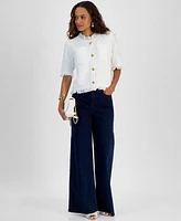 I.n.c. International Concepts Petite Short-Sleeve Cardigan, Exclusively at Macy's