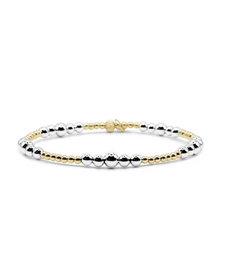 Non-Tarnishing 2.5mm, 4mm, & 5mm Gold Filled and Sterling Silver Ball Stretch Bracelet