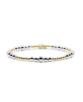 Non-Tarnishing 2.5mm, 4mm, & 5mm Gold Filled and Sterling Silver Ball Stretch Bracelet