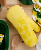 Fiesta Lemon Vine Cotton Oven Mitt, 7" x 13"