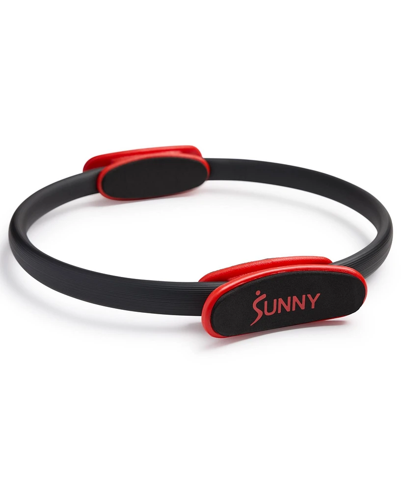Sunny Health & Fitness 15” Pilates Ring, Fitness Circle for Toning, Strength Training, Core Exercises