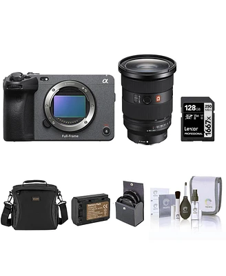 Sony Sony FX3 Full-Frame Cinema Line Camera With 24-70mm f/2.8 Gm Ii Lens, Bundled With, 128GB Memory Card, Battery Pack with Usb-c Port, 82mm Essenti