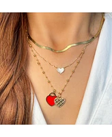 The Lovery Coral Heart Padlock Charm 18 millimeters