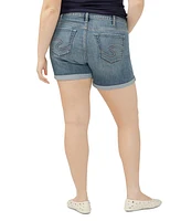 Silver Jeans Co. Plus Suki Faded Denim Shorts