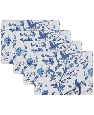 Laura Ashley Summer Palace Cork Placemats Set of 4, 16" x 12"