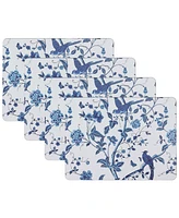 Laura Ashley Summer Palace Cork Placemats Set of 4, 16" x 12"