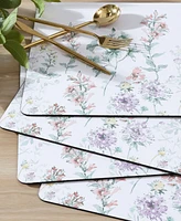 Laura Ashley Wild Meadow Cork Placemats Set of 4, 16" x 12"
