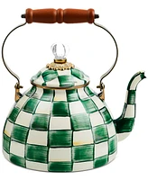 Mackenzie-Childs Emerald Check -Qt. Tea Kettle