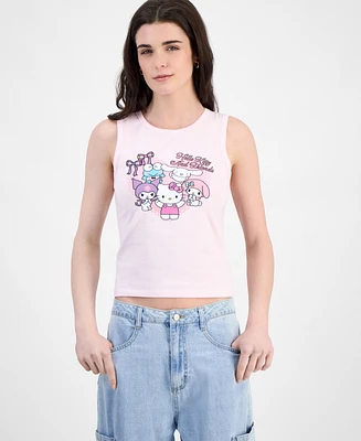 Love Tribe Juniors' Hello Kitty Graphic-Print Tank Top