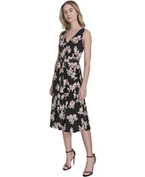 Tommy Hilfiger Women's Printed Sleeveless Midi Dress