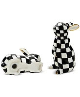 Mackenzie-Childs Courtly Bunny Salt & Pepper Set