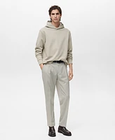 Mango Men's Regular-Fit Cotton Hoodie