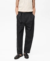 Mango Men's Relaxed Technical Pants