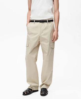 Mango Men's Relaxed-Fit Pocket Pants