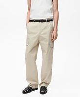 Mango Men's Relaxed-Fit Pocket Pants