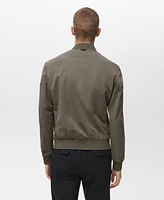 Mango Men's Coolmax Technology Waterproof Bomber Jacket