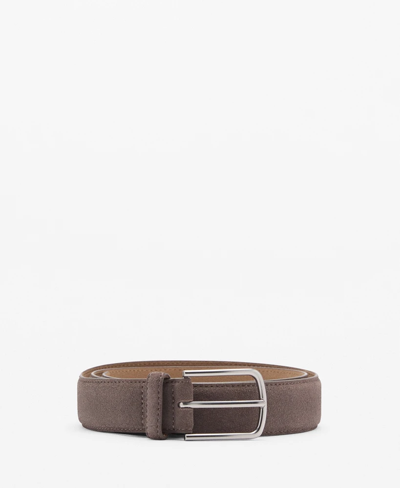 Mango Men's Suede Leather Belt