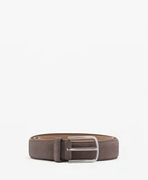 Mango Men's Suede Leather Belt