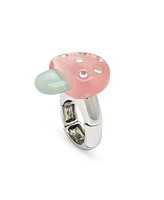 Betsey Johnson Faux Stone Spring Mushroom Cocktail Ring