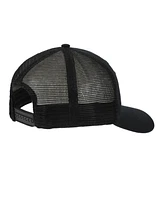 New Balance Men's Stacked Patch Logo Black Trucker Hat