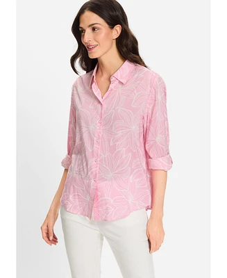 Olsen Women's Floral Shirt