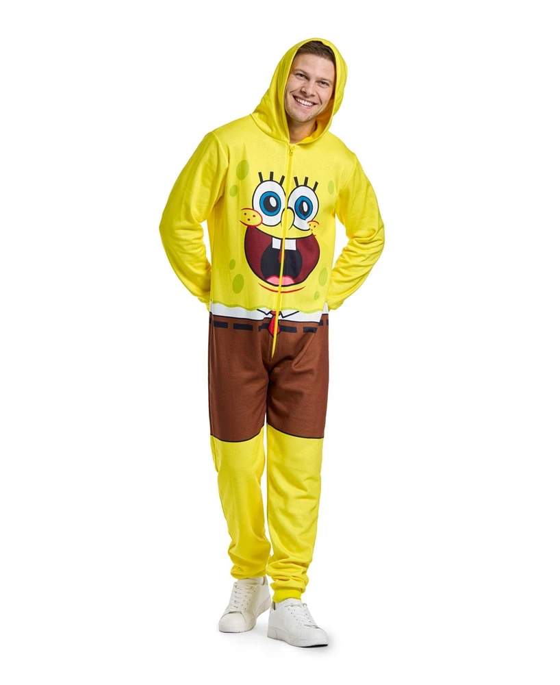 OppoSuits Men's Official SpongeBob Union Suit - Nickelodeon Body for Adults Yellow